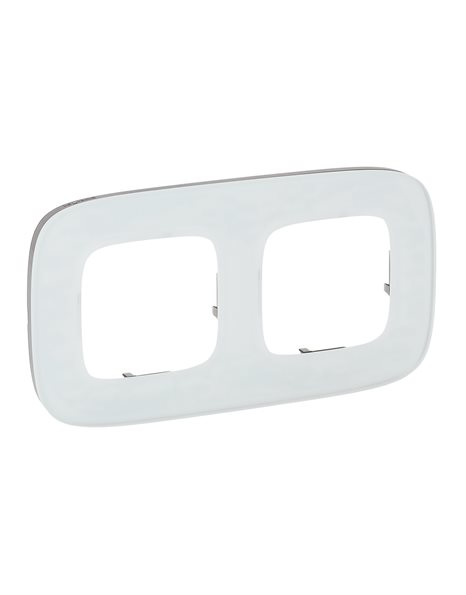 VALENA ALLURE ΠΛΑΙΣΙΟ 2Θ WHITE GLASS LEGRAND – 755542