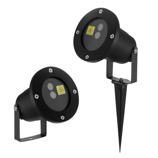 GloboStar® 75598 Προβολάκι Κήπου Καρφωτό – Δαπέδου Laser 30W 60° AC 230V Αδιάβροχο IP67 με Ασύρματο Χειριστήριο RF 2.4Ghz Πράσινο – Κόκκινο