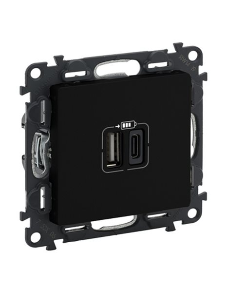 VALENA LIFE ΠΡ 2ΧUSB ΦΟΡΤ A&C 3000MA BLACK – 756306