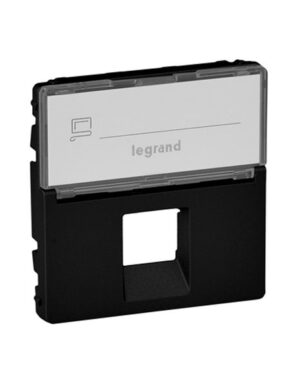 VALENA LIFE ΠΛΑΚ RJ11/RJ45 & ΕΤΙΚ BLACK – 756472