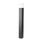 Επιδαπέδιο φωτιστικό κήπου GU10 IP54 Aluminum + PC με Μαύρο σώμα τετράγωνο 80cm V-TAC – 7565