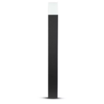Επιδαπέδιο φωτιστικό κήπου GU10 IP54 Aluminum + PC με Μαύρο σώμα τετράγωνο 80cm V-TAC – 7565