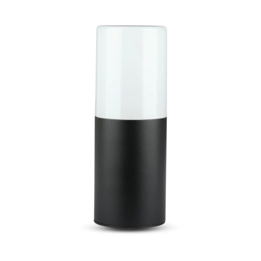 Επιτοίχιο Φωτιστικό Κήπου GU10 IP54 Aluminum + PC με Μαύρο Σώμα Κυκλικό V-TAC – 7566