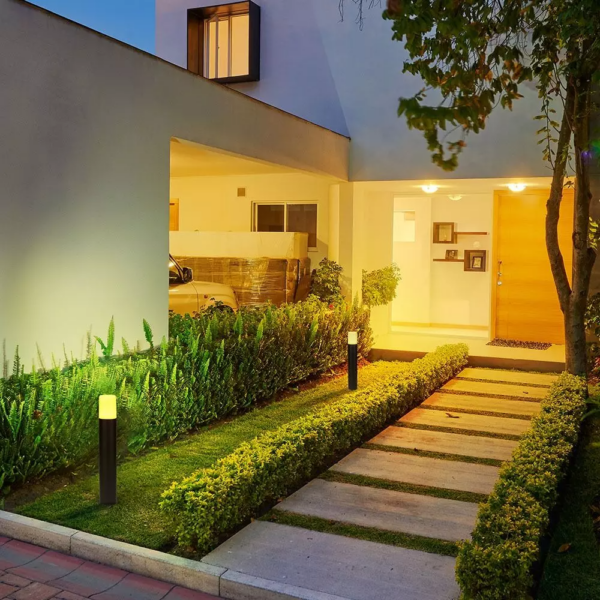 Επιδαπέδιο φωτιστικό κήπου GU10 IP54 Aluminum + PC με Μαύρο σώμα κυκλικό V-TAC – 7567