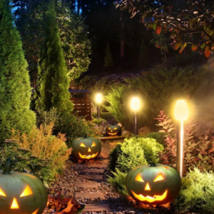 Επιδαπέδιο φωτιστικό κήπου GU10 IP54 Aluminum + PC με Μαύρο σώμα κυκλικό 80cm V-TAC – 7568