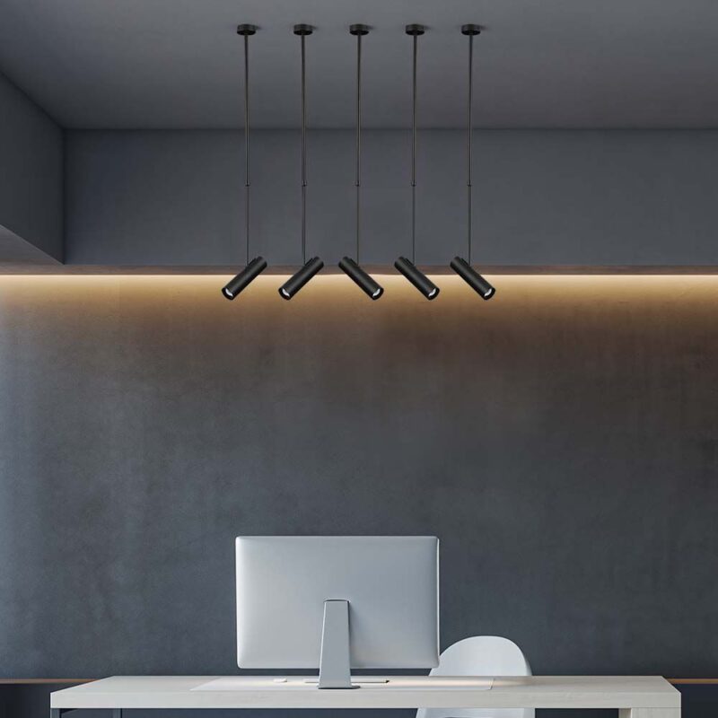 Φωτιστικό Οροφής GU10 V-TAC Μαύρο Ρυθμιζόμενο – 7573