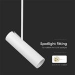 Φωτιστικό Οροφής GU10 V-TAC Μαύρο Ρυθμιζόμενο – 7573