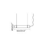 ΦΩΤΙΣΤΙΚΟ ΟΡΟΦΗΣ SCUBA COLGANTE BLACK 20W 3000K                    FARO – 75753