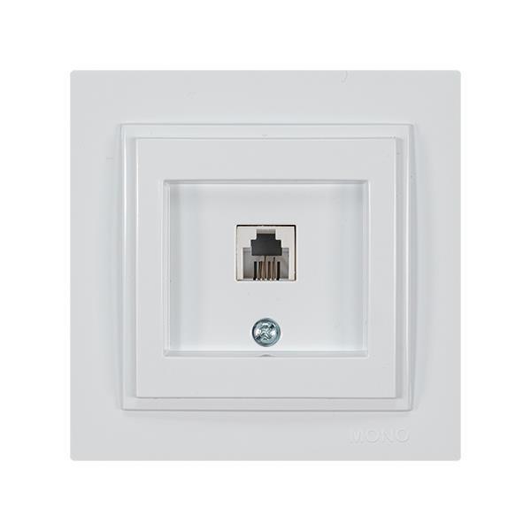 ΠΡΙΖΑ ΤΗΛΕΦΩΝΟΥ MONH RJ 11 ΛΕΥΚΗ EUROLAMP – 152-10138