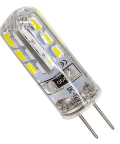 GloboStar® 76130 Λάμπα G4 LED SMD 2835 2W 200lm 320° DC 12V Σιλικόνης Ψυχρό Λευκό 6000K Dimmable