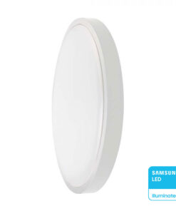 Πλαφονιέρα LED Στρογγυλή 36W 4000K IP44 Με Ανιχνευτή Κίνησης Λευκή V-TAC Samsung Chip – 76651-24
