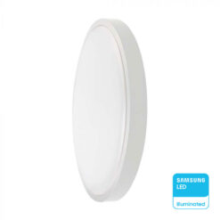 Πλαφονιέρα Οροφής Στρογγυλή Φ250 LED 18W 3000K IP44 V-TAC Samsung Λευκή – 76151-24