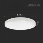 24W LED Πλαφονιέρα Στρογγυλή Φ30cm Λευκή SAMSUNG Chip 2500lm 3000K IP44 V-TAC – 76181-24