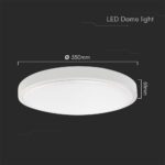 Πλαφονιέρα Οροφής LED 36W SMD 3000K IP44 Λευκού Χρώματος V-TAC – 76211