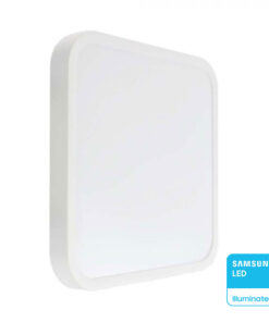 Πλαφονιέρα Οροφής Τετράγωνη LED 18W V-TAC Samsung 3000K IP44 Λευκή – 76241-24