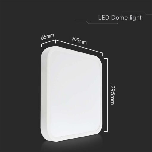Πλαφονιέρα Οροφής LED 24W SMD 3000K IP44 Λευκού Χρώματος V-TAC – 76271