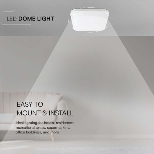 Πλαφονιέρα Οροφής LED 48W 6500K IP44 Λευκού Χρώματος V-TAC – 76321