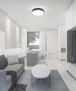 Πλαφονιέρα Οροφής LED 18W 4000K IP44 Μαύρου Χρώματος  V-TAC – 76341