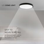 Πλαφονιέρα Οροφής LED 24W 6500K IP44 Μαύρου Χρώματος  V-TAC – 76381