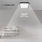 18W LED Πλαφονιέρα Τετράγωνη 25x25cm Μαύρη SAMSUNG Chip 1830lm 3000K IP44 V-TAC – 76421-24