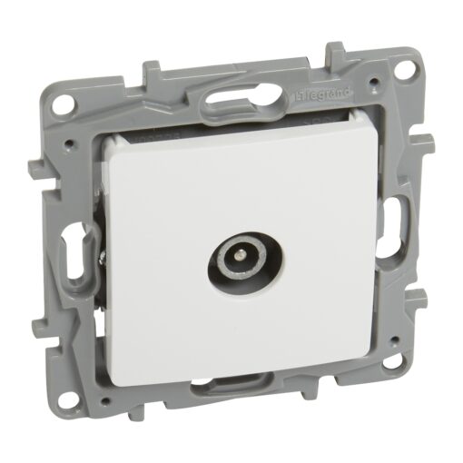 Πρίζα TV Διέλευσης Λευκή Legrand Niloe – 764552