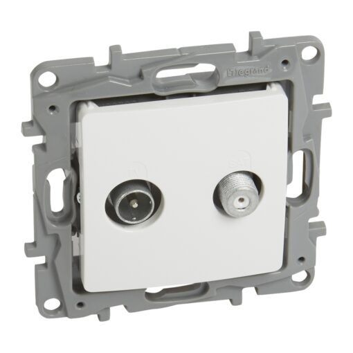 Πρίζα TV-SAT Τερματική Λευκή Legrand Niloe – 764558
