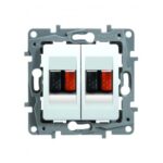 Πρίζα Διπλή Ηχείων Λευκή Legrand Niloe – 764581