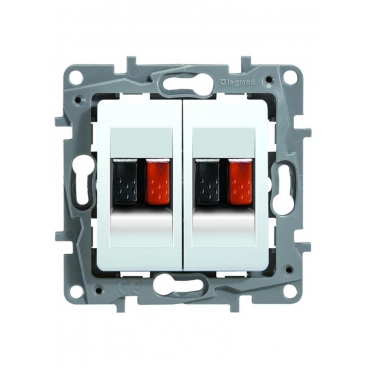 Πρίζα Διπλή Ηχείων Λευκή Legrand Niloe – 764581