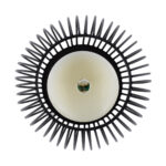 GloboStar® CANDLE 76495 Διακοσμητικό Realistic Κερί με LED Εφέ Κινούμενης Φλόγας – Μπαταρίας 2 x AA (Δεν Συμπεριλαμβάνονται) & Ασύρματο Χειριστήριο IR Θερμό Λευκό 2700K Dimmable Μαύρο Φ14 x Υ16cm