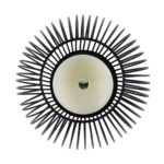 GloboStar® CADLE 76496 Διακοσμητικό Realistic Κερί με LED Εφέ Κινούμενης Φλόγας – Μπαταρίας 2 x AA (Δεν Συμπεριλαμβάνονται) & Ασύρματο Χειριστήριο IR Θερμό Λευκό 2700K Dimmable Μαύρο Φ16 x Υ18cm