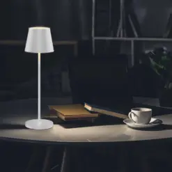 LED φωτιστικό γραφείου 2W επαναφορτιζόμενο 3000Κ με λευκό σώμα dimmable V-TAC – 7651