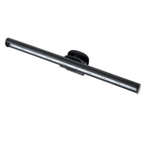 GloboStar® 76552 Φωτιστικό Οθόνης Anti-Glare E-Reading LED 5W 565lm DC 5V με Καλώδιο Τροφοδοσίας USB 2.0 & Ενσωματωμένο Χειριστήριο Εναλλαγής Χρωμάτων CCT Θερμό Λευκό 2700K – Φυσικό Λευκό 4500K – Ψυχρό Λευκό 6000K Dimmable Μαύρο Μ26 x Π4.5 x Υ4.5cm