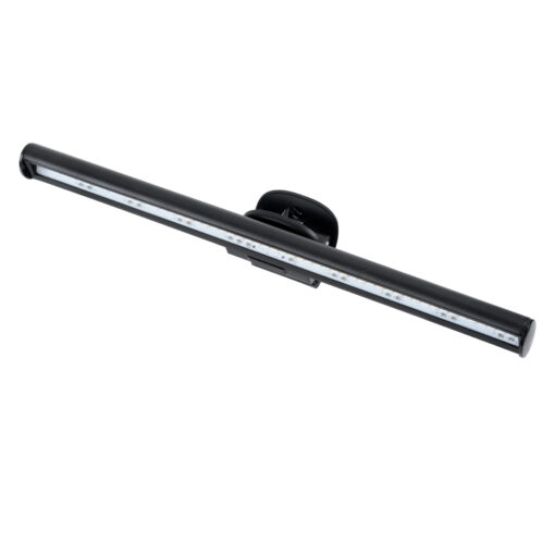 GloboStar® 76552 Φωτιστικό Οθόνης Anti-Glare E-Reading LED 5W 565lm DC 5V με Καλώδιο Τροφοδοσίας USB 2.0 & Ενσωματωμένο Χειριστήριο Εναλλαγής Χρωμάτων CCT Θερμό Λευκό 2700K – Φυσικό Λευκό 4500K – Ψυχρό Λευκό 6000K Dimmable Μαύρο Μ26 x Π4.5 x Υ4.5cm