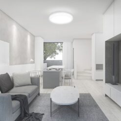 Πλαφονιέρα Οροφής LED 18W SMD 3000K IP44 Λευκού Χρώματος Aνιχνευτή μικροκυμάτων  V-TAC – 76591