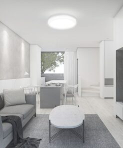 Πλαφονιέρα Οροφής LED 18W SMD 3000K IP44 Λευκού Χρώματος Aνιχνευτή μικροκυμάτων  V-TAC – 76591