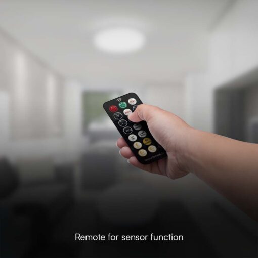 Πλαφονιέρα LED Στρογγυλή 36W 4000K IP44 Με Ανιχνευτή Κίνησης Λευκή V-TAC Samsung Chip – 76651-24