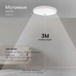 18W LED Πλαφονιέρα Τετράγωνη 30×30 Λευκή με Ανιχνευτή Κίνησης SAMSUNG Chip 1830lm 4000K IP44 V-TAC – 76661-24