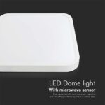 Φωτιστικό Οροφής LED 36W LED 4000K Με Ανιχνευτή Κίνησης IP44 Λευκού Χρώματος V-TAC – 76681