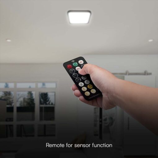 24W LED Πλαφονιέρα Στρογγυλή Φ350 Μαύρη με Ανιχνευτή Κίνησης SAMSUNG Chip 2500lm 4000K IP44 V-TAC – 76701-24