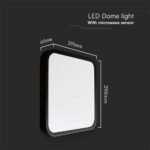 Φωτιστικό Οροφής LED 24W LED 4000K IP44 Μαύρου Χρώματος V-TAC – 76461VT