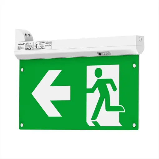 Φωτιστικό Ασφαλείας 4σε1 EXIT με κουμπί δοκιμής και RF Control 6000K V-TAC – 7675