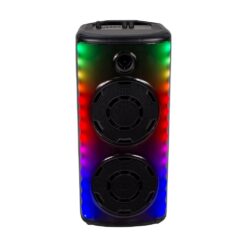 Φορητό Ασύρματο Επαναφορτιζόμενο Ηχείο Bluetooth 600W  RGB LED Τηλεχειριστήριο & Μικρόφωνο Καραόκε – 7677