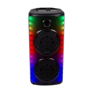 Φορητό Ασύρματο Επαναφορτιζόμενο Ηχείο Bluetooth 600W  RGB LED Τηλεχειριστήριο & Μικρόφωνο Καραόκε – 7677