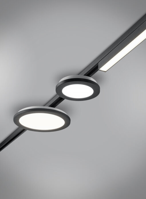 Φωτιστικό Οροφής Trio Lighting DUOLINE  LED, 13W · 1400lm, 3000K Μαύρο Ματ Πλαστικό – 76921532