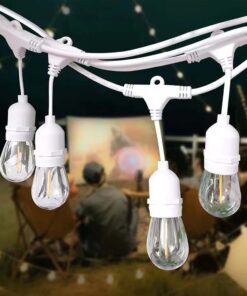 Καλώδιο Γιρλάντας 15m  Λευκή με 15xE27 Ντουί Αδιάβροχο IP65 V-TAC – 7699