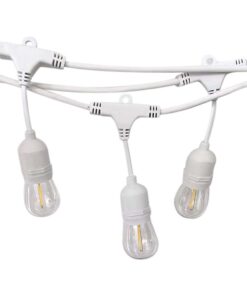 Καλώδιο Γιρλάντας 15m  Λευκή με 15xE27 Ντουί Αδιάβροχο IP65 V-TAC – 7699