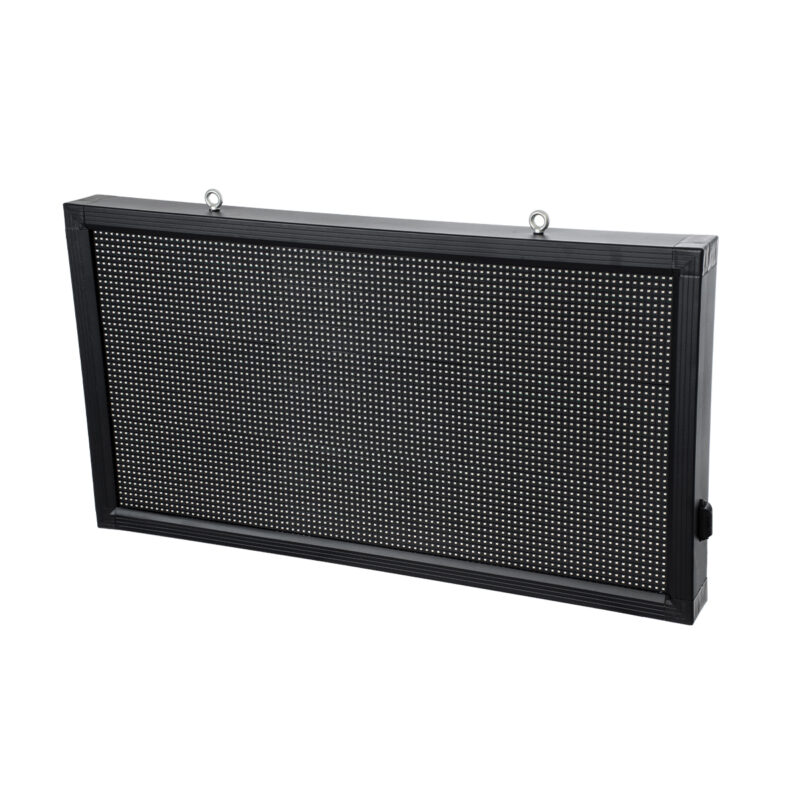 GloboStar® DISPLAY 90296 LED Scrolling Display 96x48cm – Κυλιόμενη Ψηφιακή Πινακίδα / Επιγραφή Μονής Όψης P10 LED SMD AC 220-240V – Λειτουργία μέσω Wi-Fi με Εφαρμογή APP – Αισθήτηρας Θερμοκρασίας και Υγρασίας – Αδιάβροχο IP65 – Μ104 x Π9 x Υ56cm – Κόκκινο – 1 Χρόνο Εγγύηση