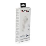 Ασύρματο Ακουστικό Bluetooth Handsfree V-TAC Λευκό – 7701