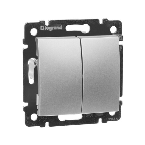 ΔΙΑΚΟΠΤΗΣ ΔΙΠΛΟΣ Α/Ρ ΑΛΟΥΜΙΝΙΟ LEGRAND VALENA – 770108