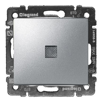 ΔΙΑΚΟΠΤΗΣ ΦΩΤΕΙΝΟΣ Α/Ρ ΑΛΟΥΜΙΝΙΟ LEGRAND VALENA – 770126